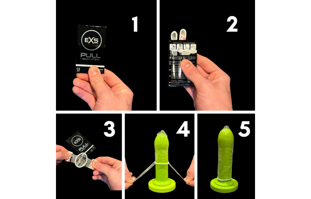 EXS Pull Non-Latex Condoms 72 pieces - Thin & Strong Safe