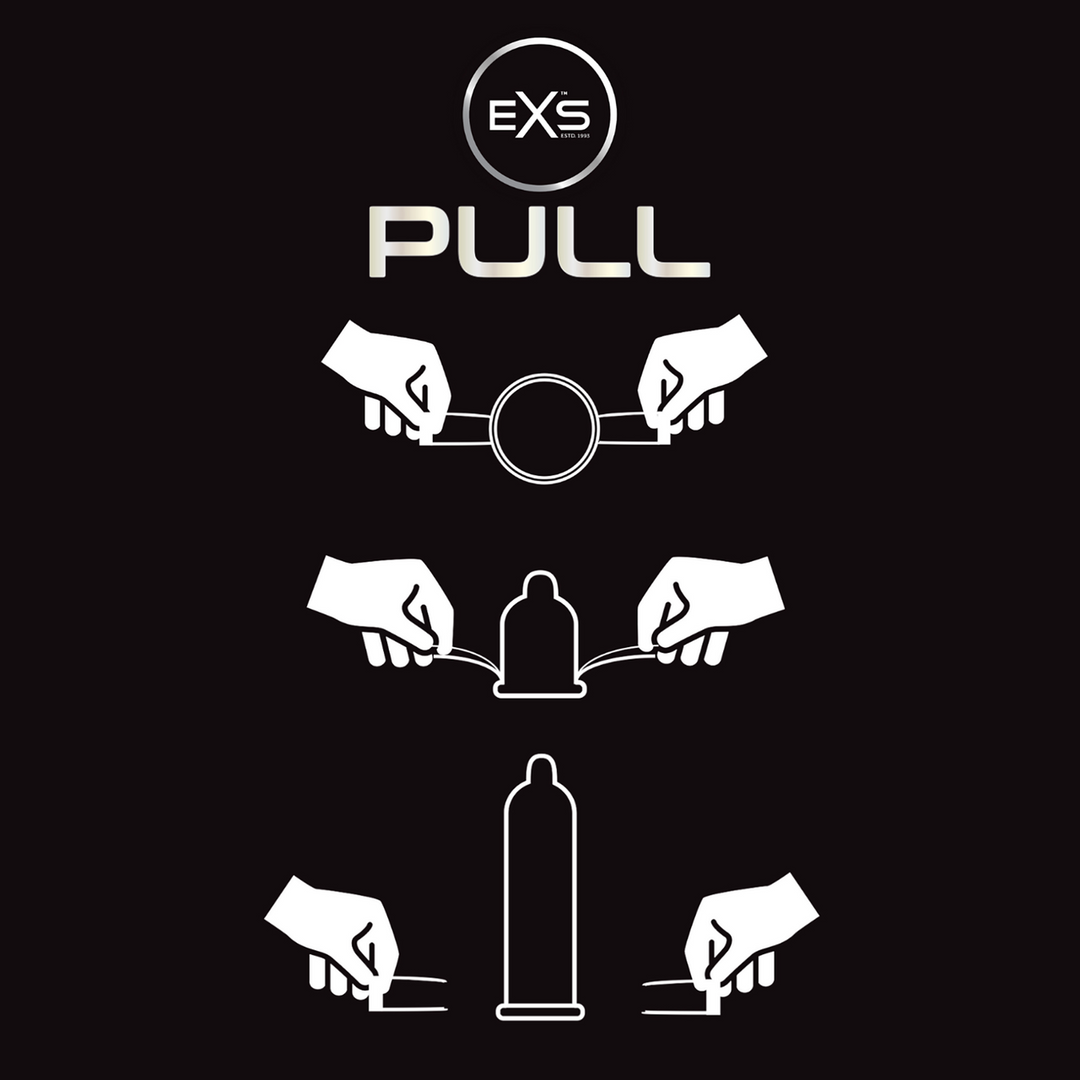 EXS Pull Non-Latex Condoms 72 pieces - Thin & Strong Safe