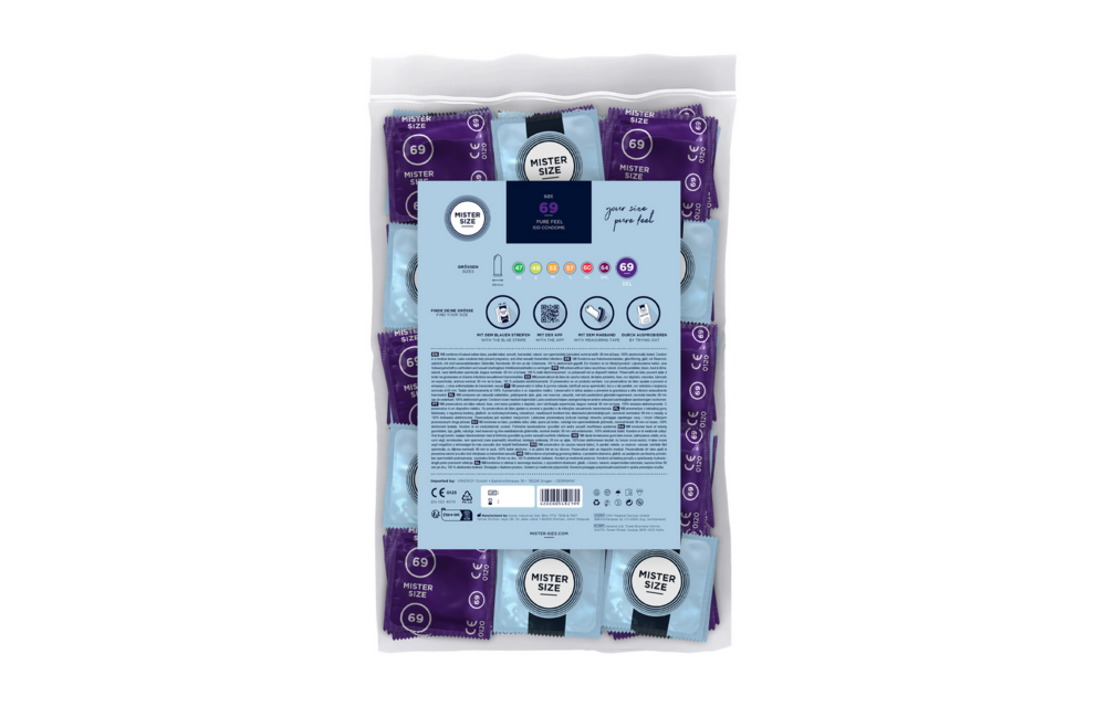Pure Feel 69 mm Kondome 100 Stück – Komfort & Sicherheit