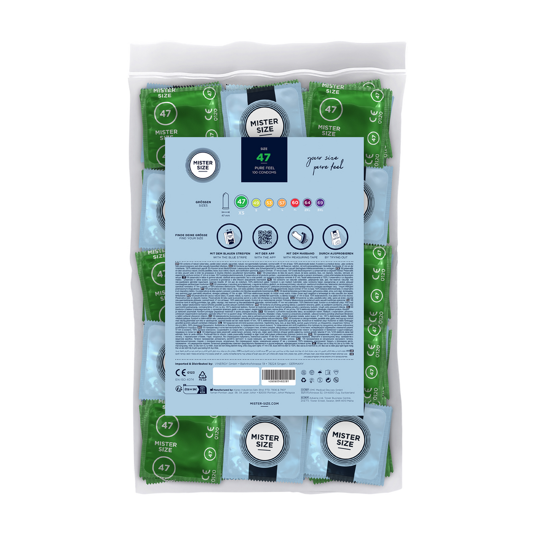 Pure Feel Condooms 47 mm - 100 stuks | Comfort & Veiligheid