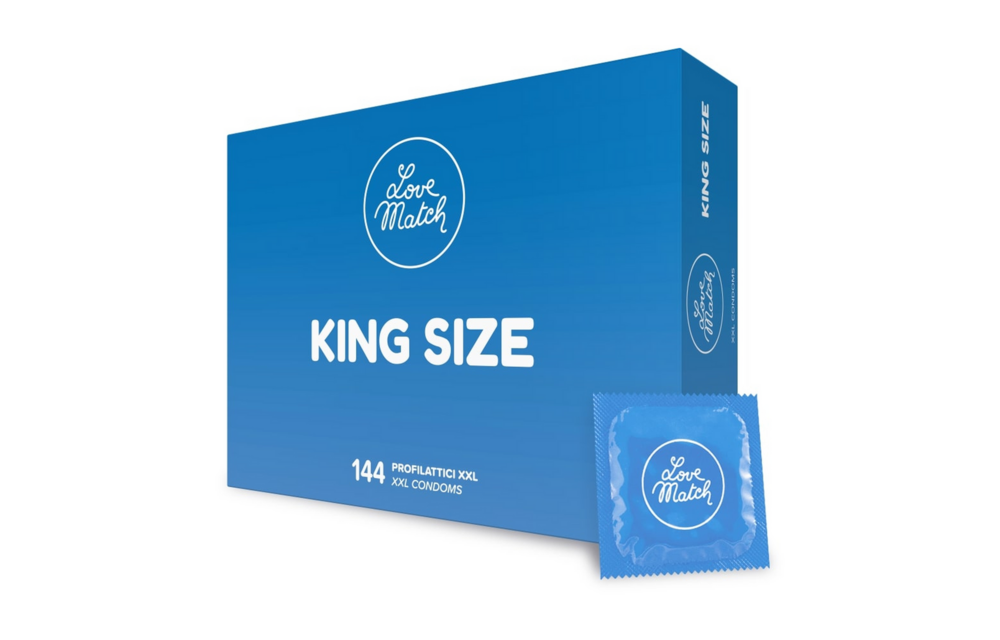 Love Match King Size Kondome XXL – 144 Stück, perfekte Passform