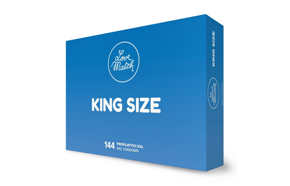 Love Match King Size Condooms XXL – 144 stuks, Perfecte Pasvorm