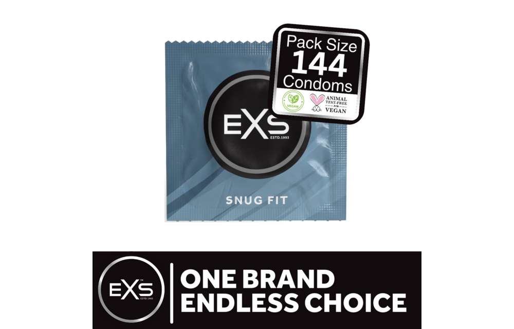 EXS Snug Fit Condoms 144 pieces – Strong, Thin & Comfortable