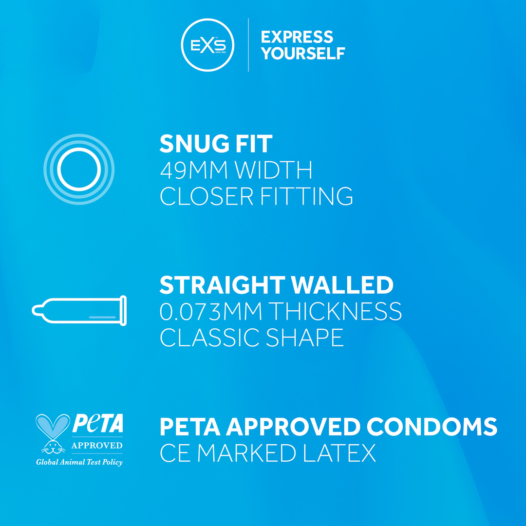 EXS Snug Fit Condoms 144 pieces – Strong, Thin & Comfortable
