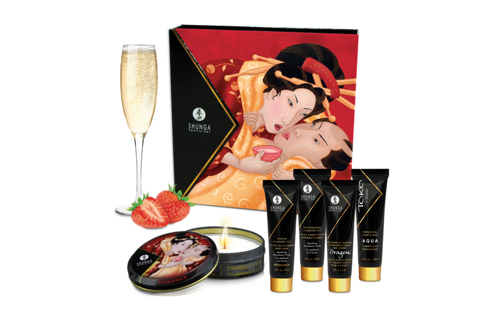 Geisha's Secret Kit Erdbeere – Sinnliches Geschenkset Shunga