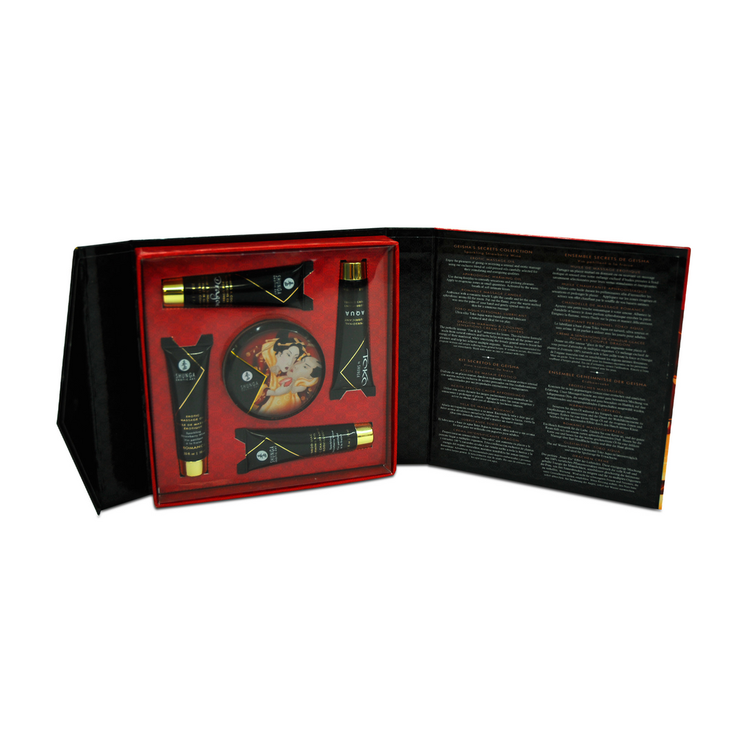 Geisha's Secret Kit Erdbeere – Sinnliches Geschenkset Shunga