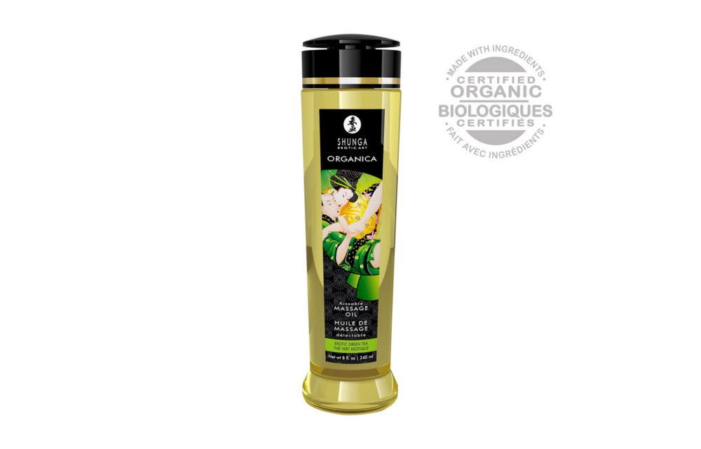 Organica Massage Oil - Green tea - 8 fl oz / 240 ml