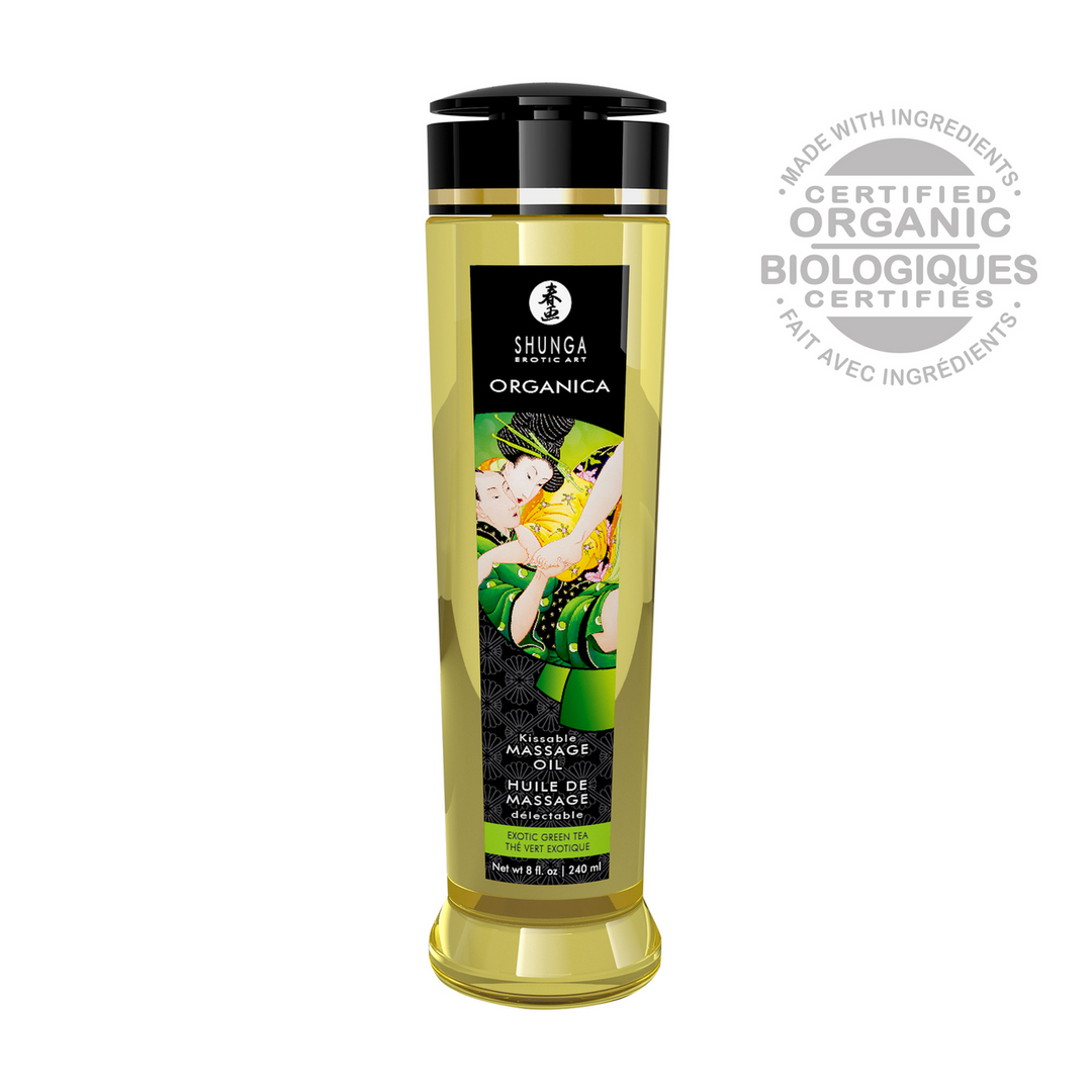 Organica Massageöl Grüner Tee 240 ml – Natürlich & sanft