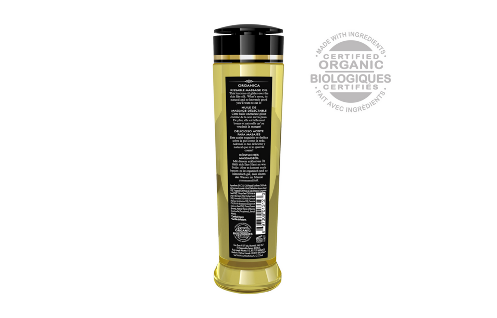 Organica Massage Oil Almond 240ml - Natural & Sensual