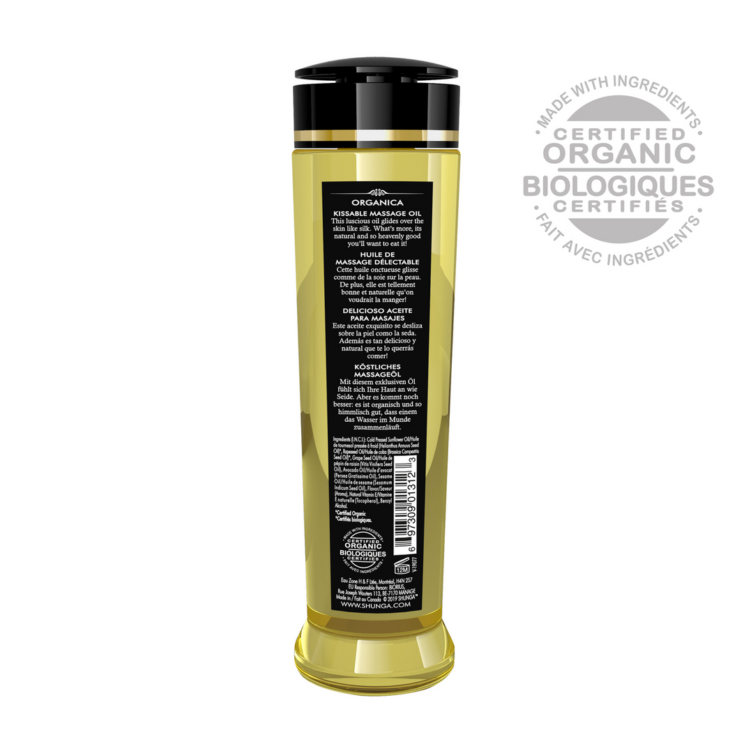Organica Massage Olie Amandel 240ml - Natuurlijk & Sensueel