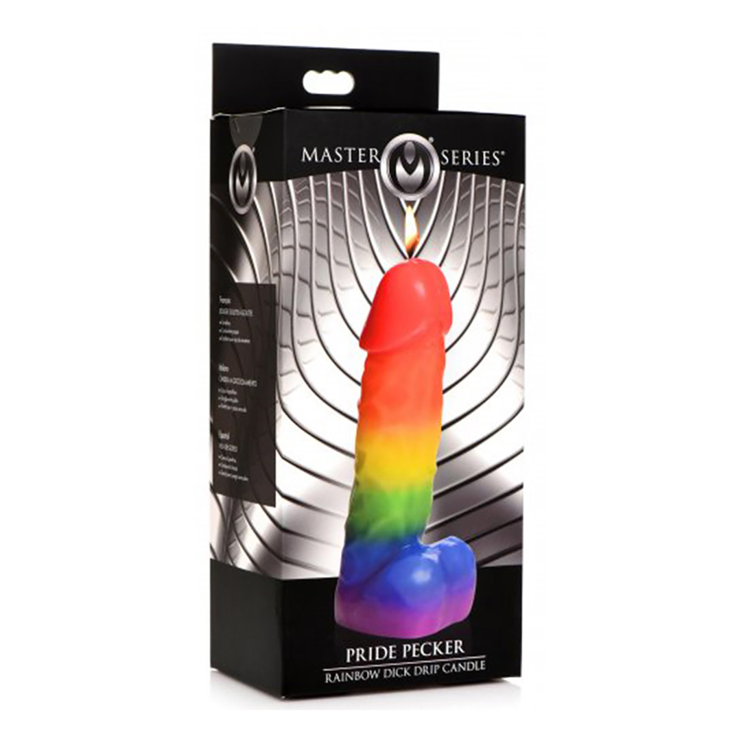 Pride Pecker Regenboog Druipkaars – Sensueel & Speels