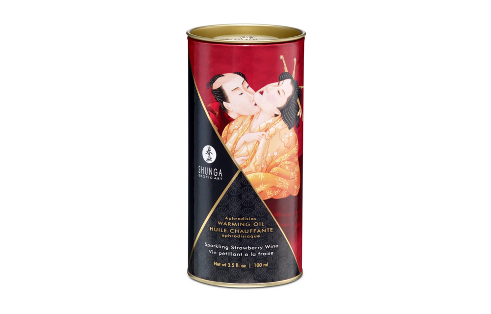 Aphrodisia Olie Sprankelende Aardbeienwijn 100ml - Intense Sensaties