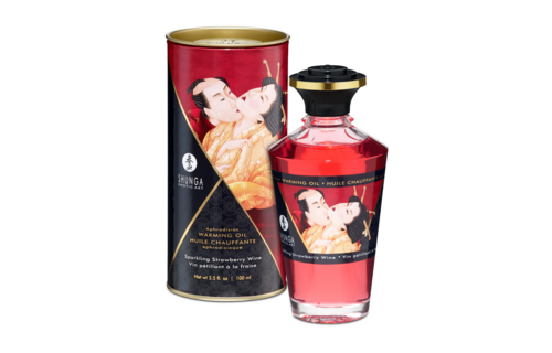 Aphrodisia Oil Sparkling Strawberry Wine 100ml - Intense Sensations