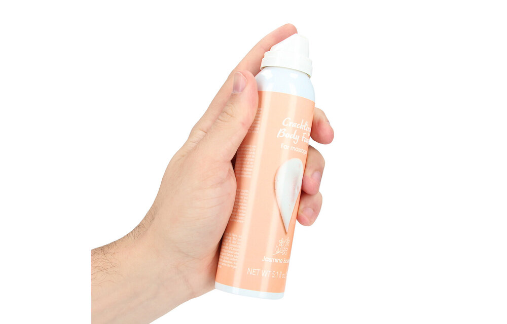 Crackling Body Foam for Massages - Jasmine - 5.1 fl oz / 150 ml