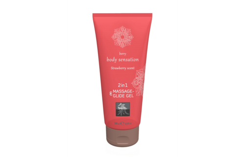 2 in 1 Massage & Glide Gel Strawberry – Velvety Soft & Moisturising