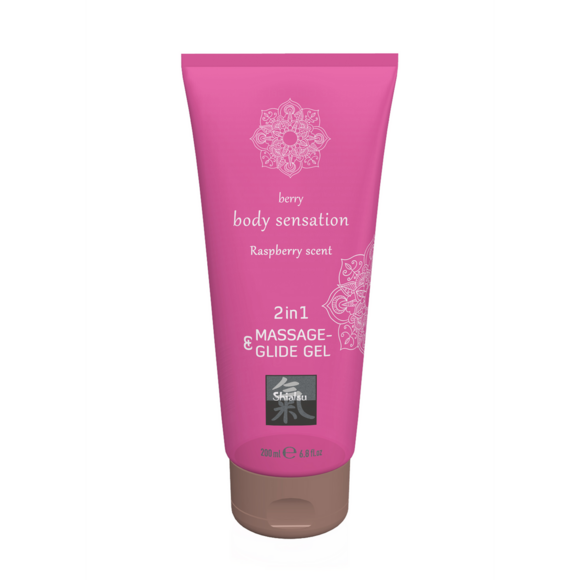 2 in 1 Massage and Glide Gel Raspberry – Moisturising & Soft