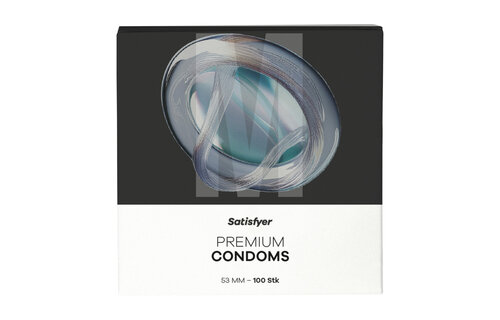 Condooms M 53 mm - 100 stuks | Satisfyer Premium Latex