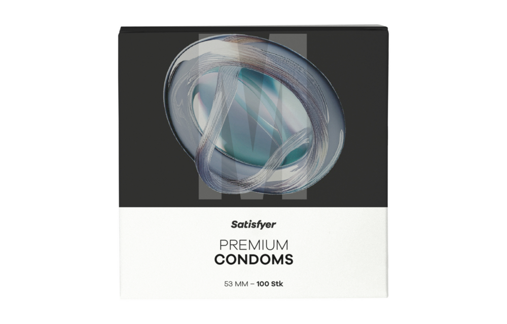 Condooms M 53 mm - 100 stuks | Satisfyer Premium Latex