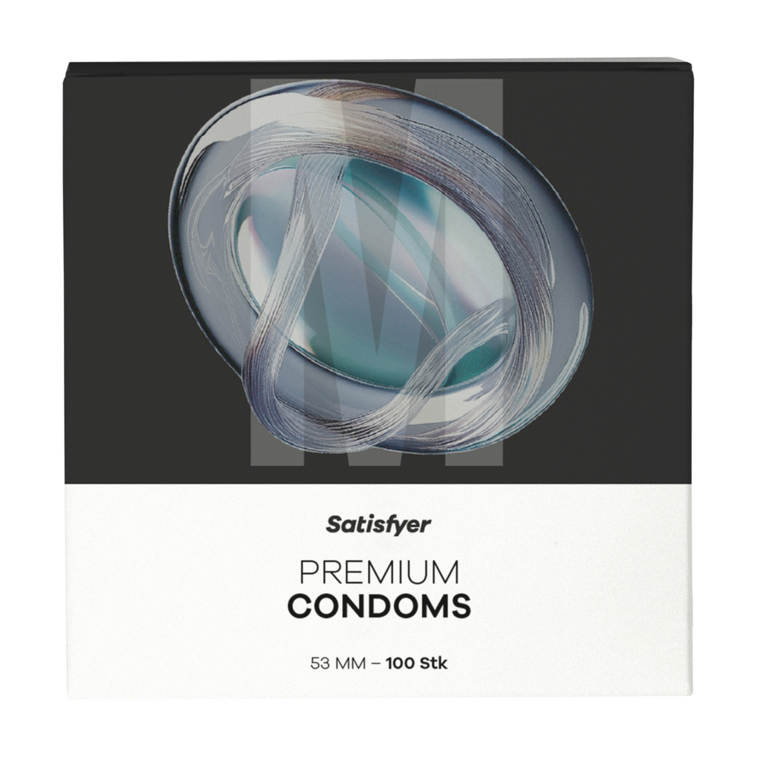 Condoms M 53 mm - 100 pieces | Satisfyer Premium Latex