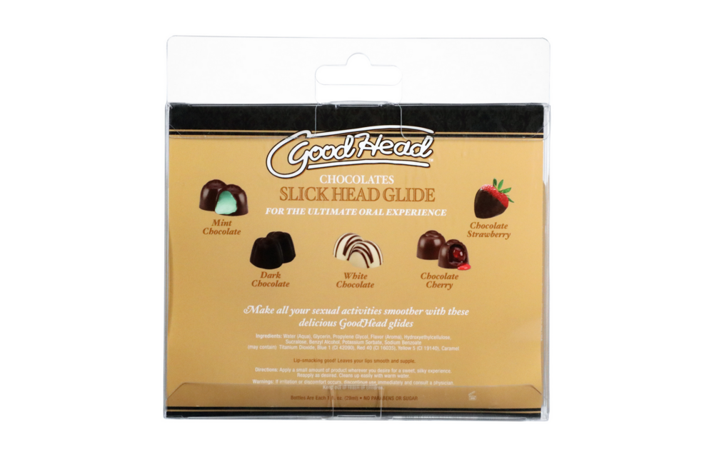 Slick Head Glide Chocolates – 5 Chocoladesmaken, Vegan & Zacht