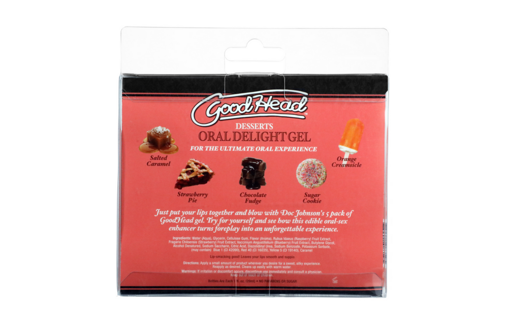 Orale Delight Gel 5-Pack - Smaakvolle Eetbare Sensaties