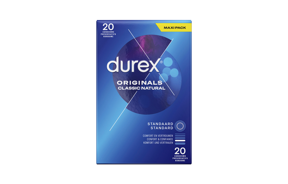 Originals Classic Natural Condoms - 20 pieces Safe & Natural