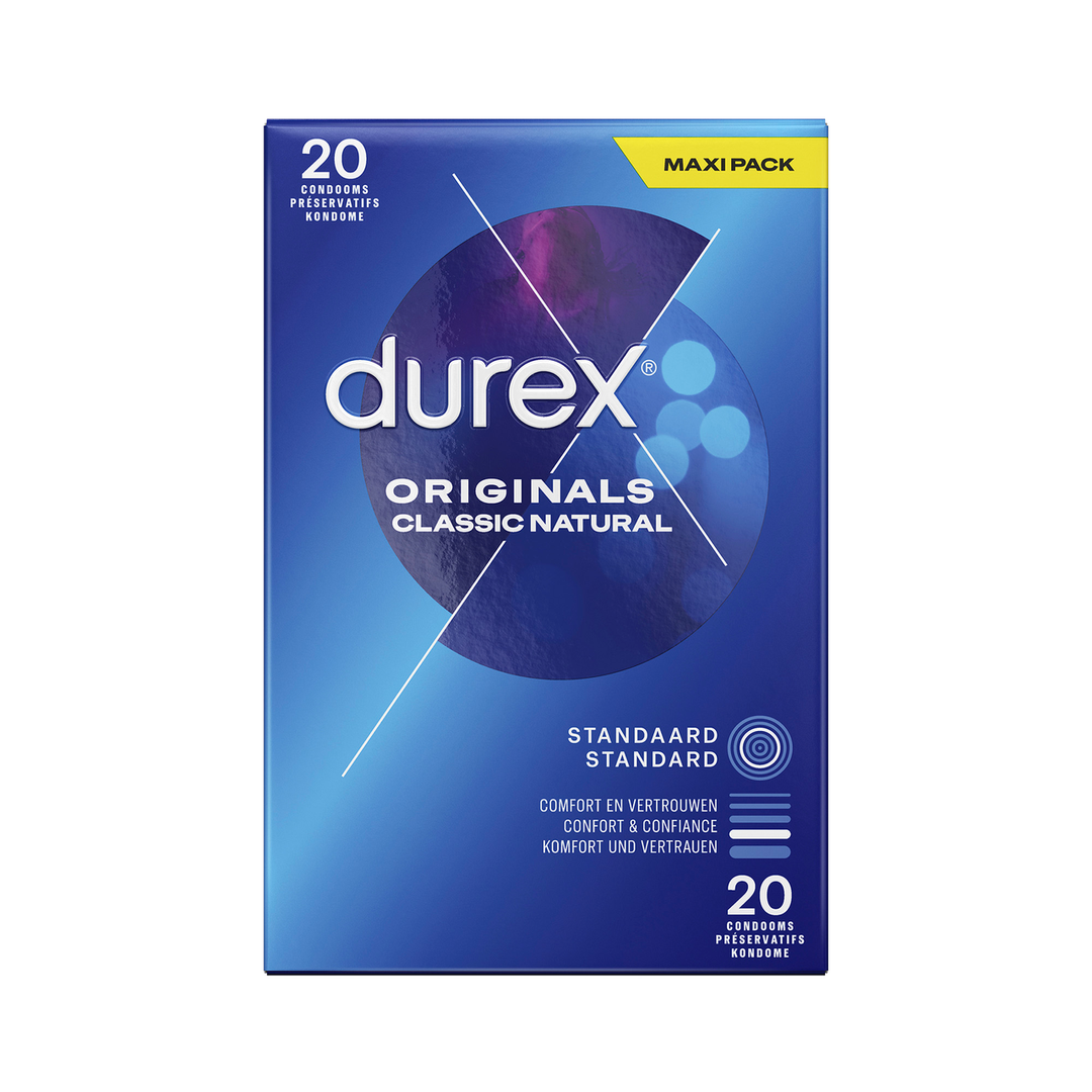 Originals Classic Natural Condoms - 20 pieces Safe & Natural