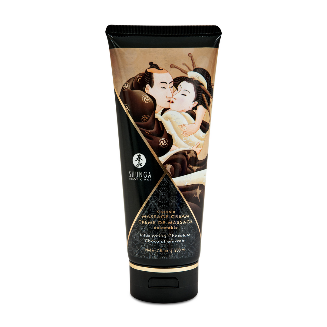 Kusbare Massagecrème - Verslavende Chocolade - 7 floz / 200 ml