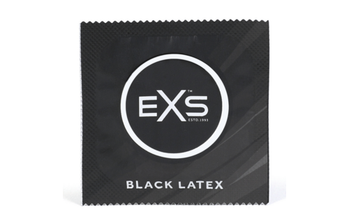 EXS Black Latex Condoms – 100 pieces, strong & comfortable