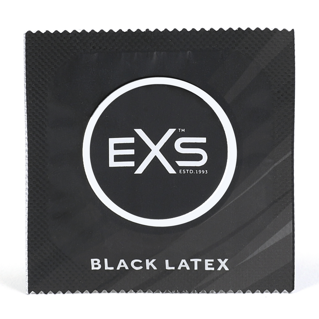 EXS Zwarte Latex Condoms - Condoms - 100 Stuks