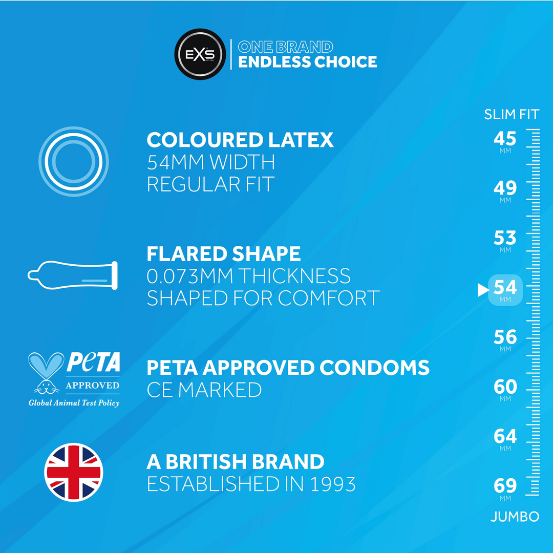 EXS Black Latex - Condoms - 100 Pieces