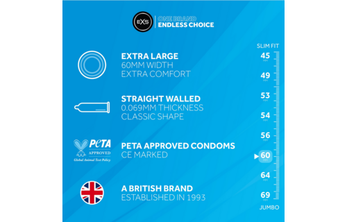 EXS Magnum Condooms 100 stuks – Comfort & Veiligheid