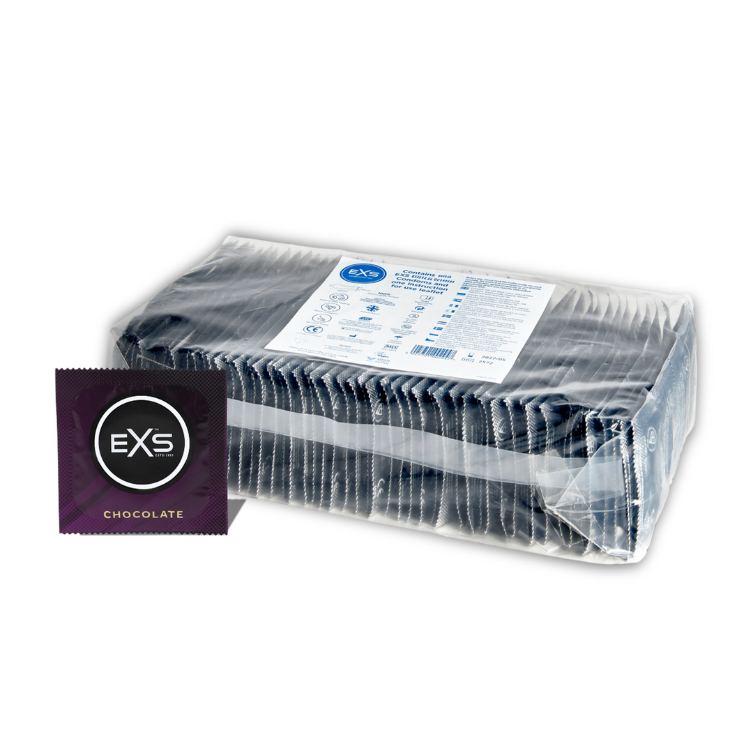 EXS Hot Chocolate Condoms - 100 Pieces | Safe & Delicious