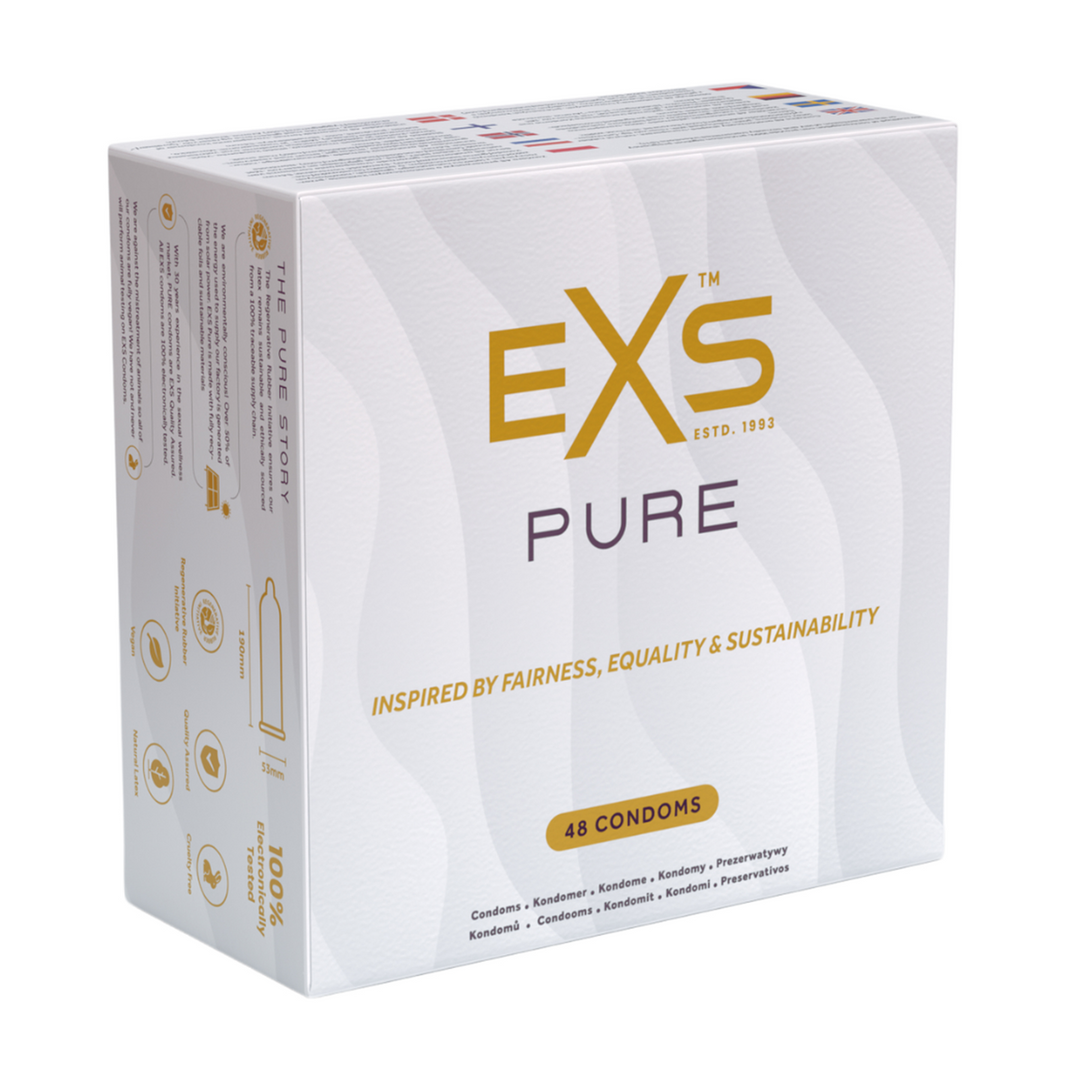 EXS Pure Condoms 48 pieces - Ultra-thin & Safe Latex