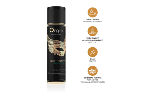 Sexy Therapy Aphrodisiac Massageöl 200 ml – Seidig weich & luxuriös