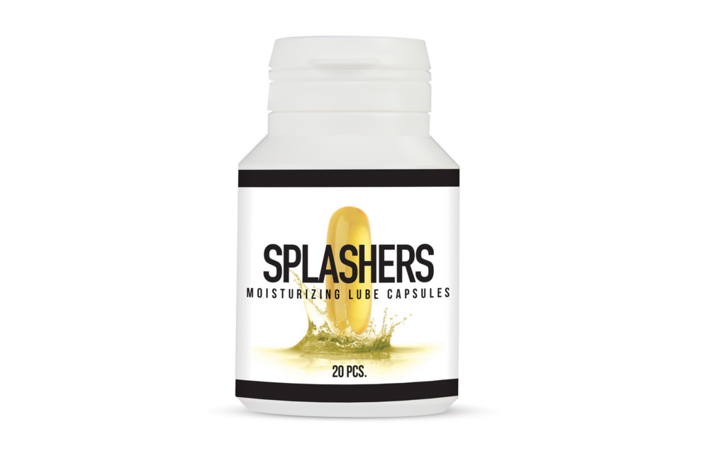Splashers Lubricant Capsules – 20 pieces, Comfort & Natural