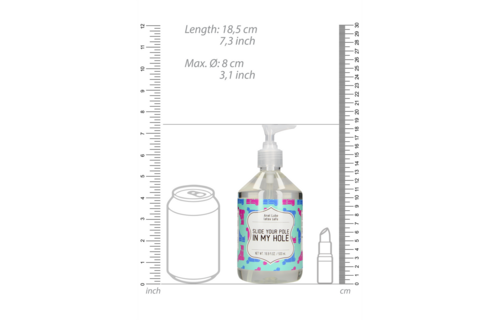 Slide Your Pole In My Hole – Waterbasis Glijmiddel 500Ml