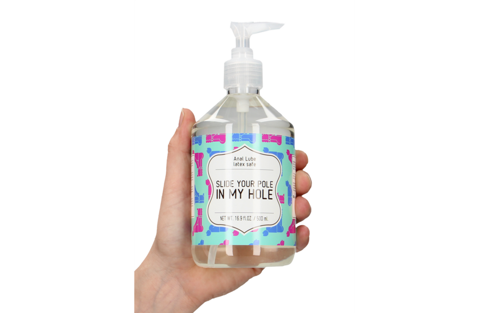 Slide Your Pole In My Hole – Waterbasis Glijmiddel 500Ml