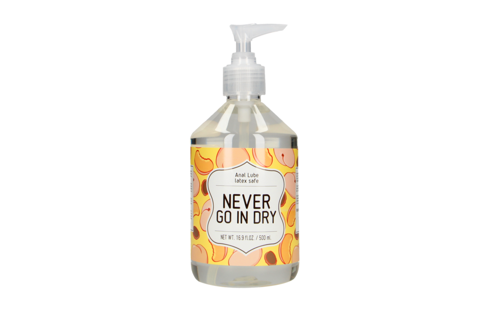 Never Go In Dry – Water-Based Anal Lubricant 500 ml