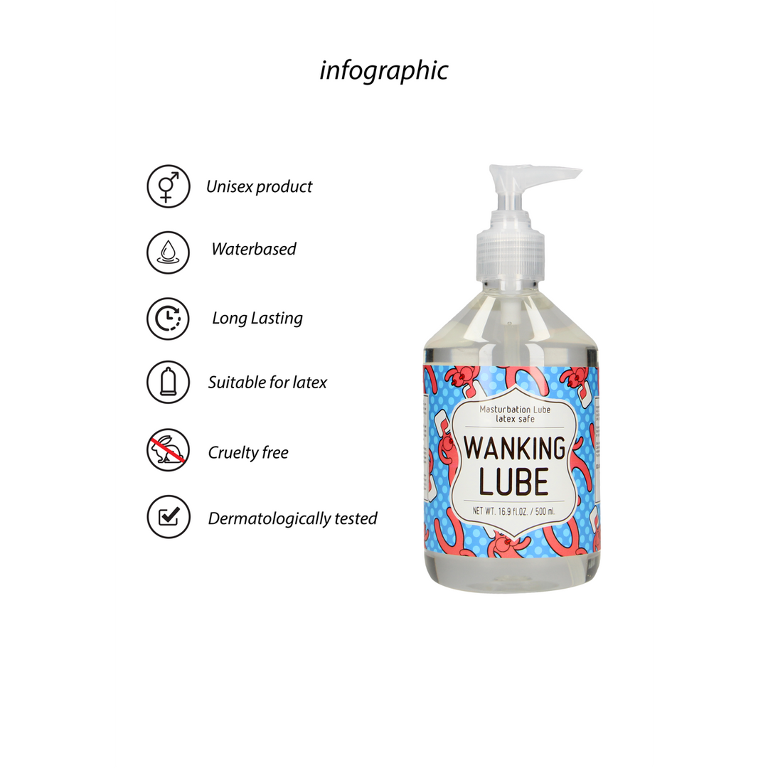 Wanking Lube – Sicheres und sanftes Masturbationsgleitmittel 500 ml