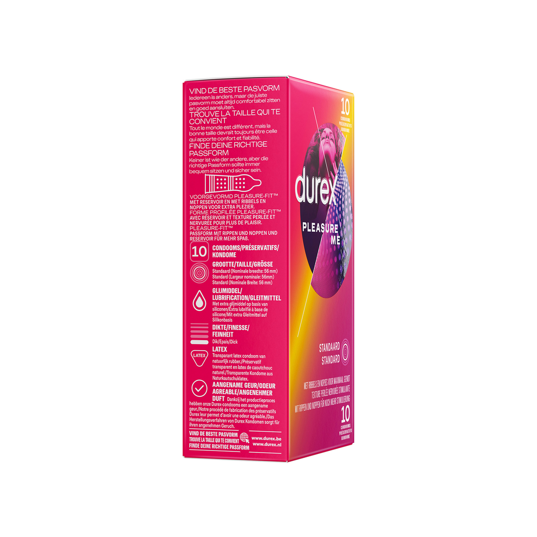 Durex Pleasure Me Condoms – Thin, Safe & Sensual – 10 pieces
