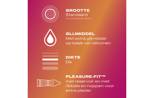 Durex Pleasure Me Condoms – Thin, Safe & Sensual – 10 pieces