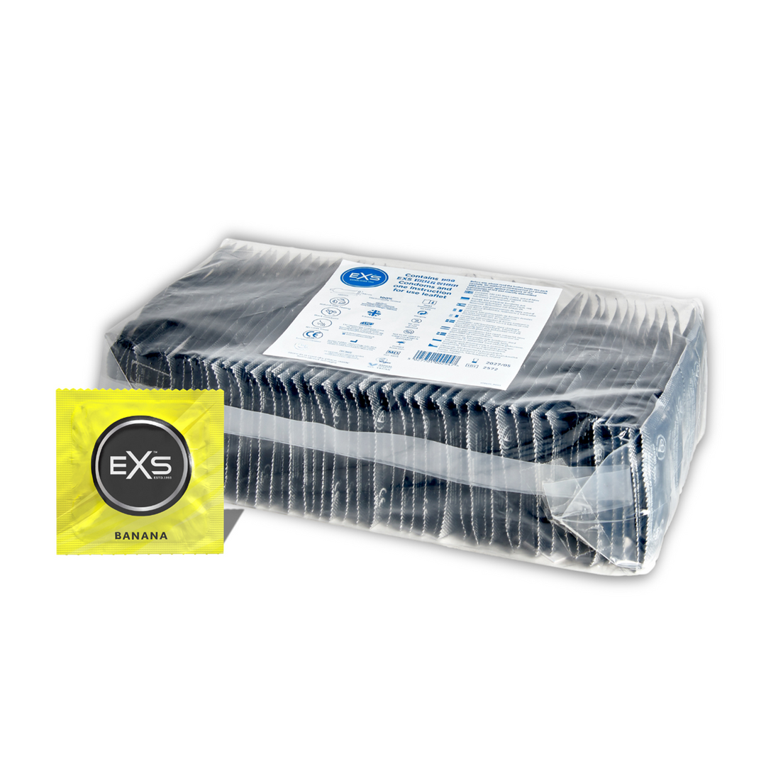 EXS Banaan Condooms 100 stuks – Veilig & Fruitig Genot