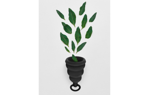 G-Cup Schwarze Menstruationstasse | Zuverlässig & Auslaufsicher