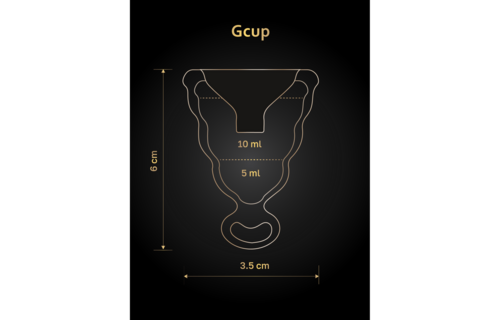 G-Cup Zwart Menstruatiecup | Betrouwbaar & Lekvrij