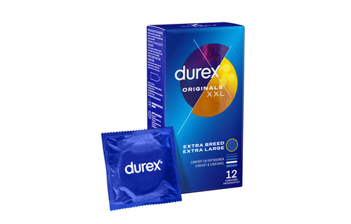 XXL Condoms 12 pieces - Safe & Comfortable | Durex Blue