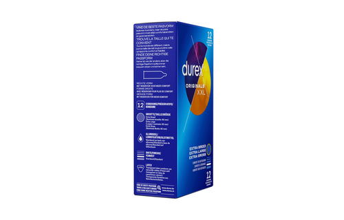 XXL Kondome 12 Stück – Sicher & Bequem | Durex Blau