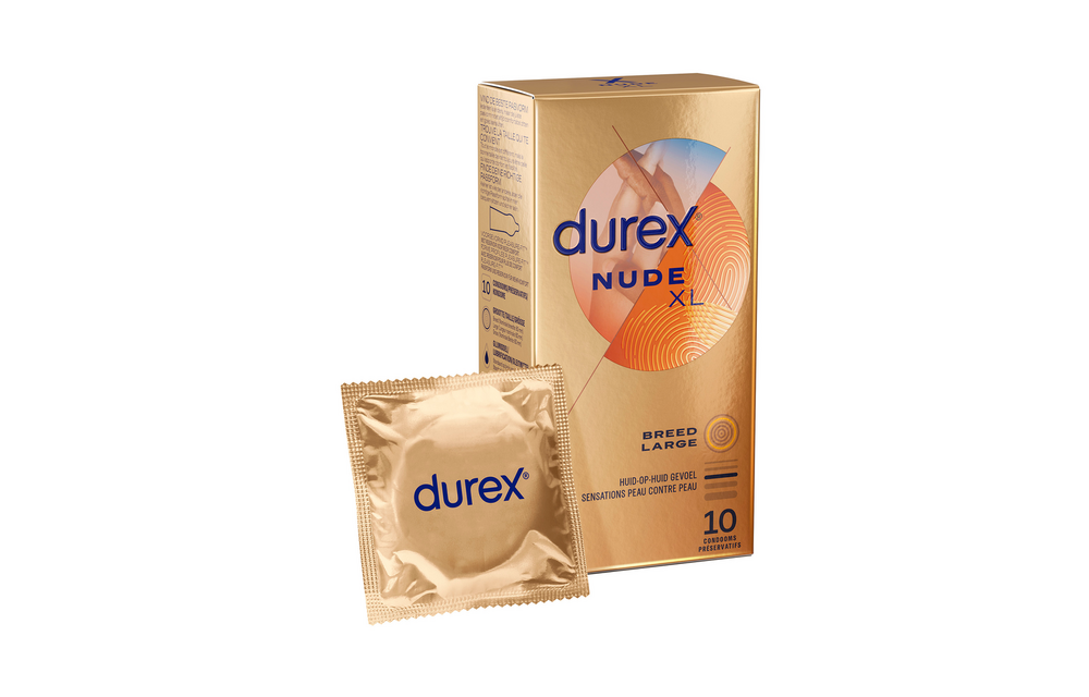 Durex Nude XL Kondome – ultradünn & extra zuverlässig 10 Stück