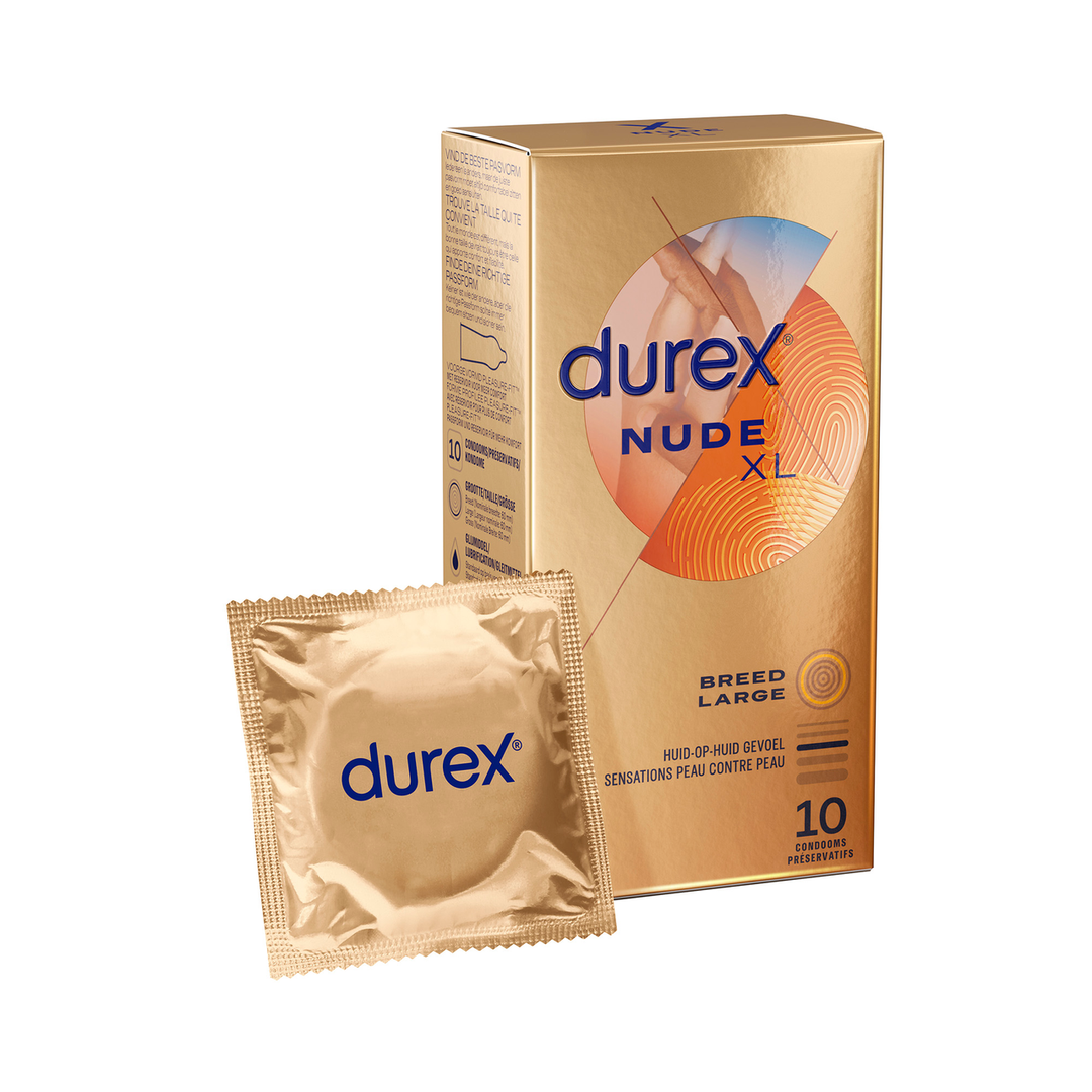 Durex Nude XL Condooms - Ultradun & Extra Betrouwbaar 10 stuks