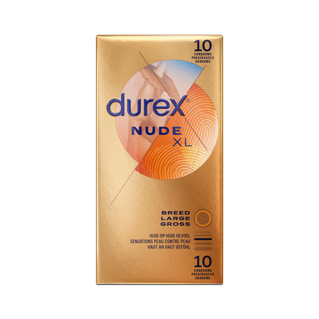 Durex Nude XL Kondome – ultradünn & extra zuverlässig 10 Stück